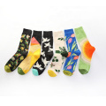 Meias de tubo artísticas unissex por atacado masculinas Happy Funky Socks